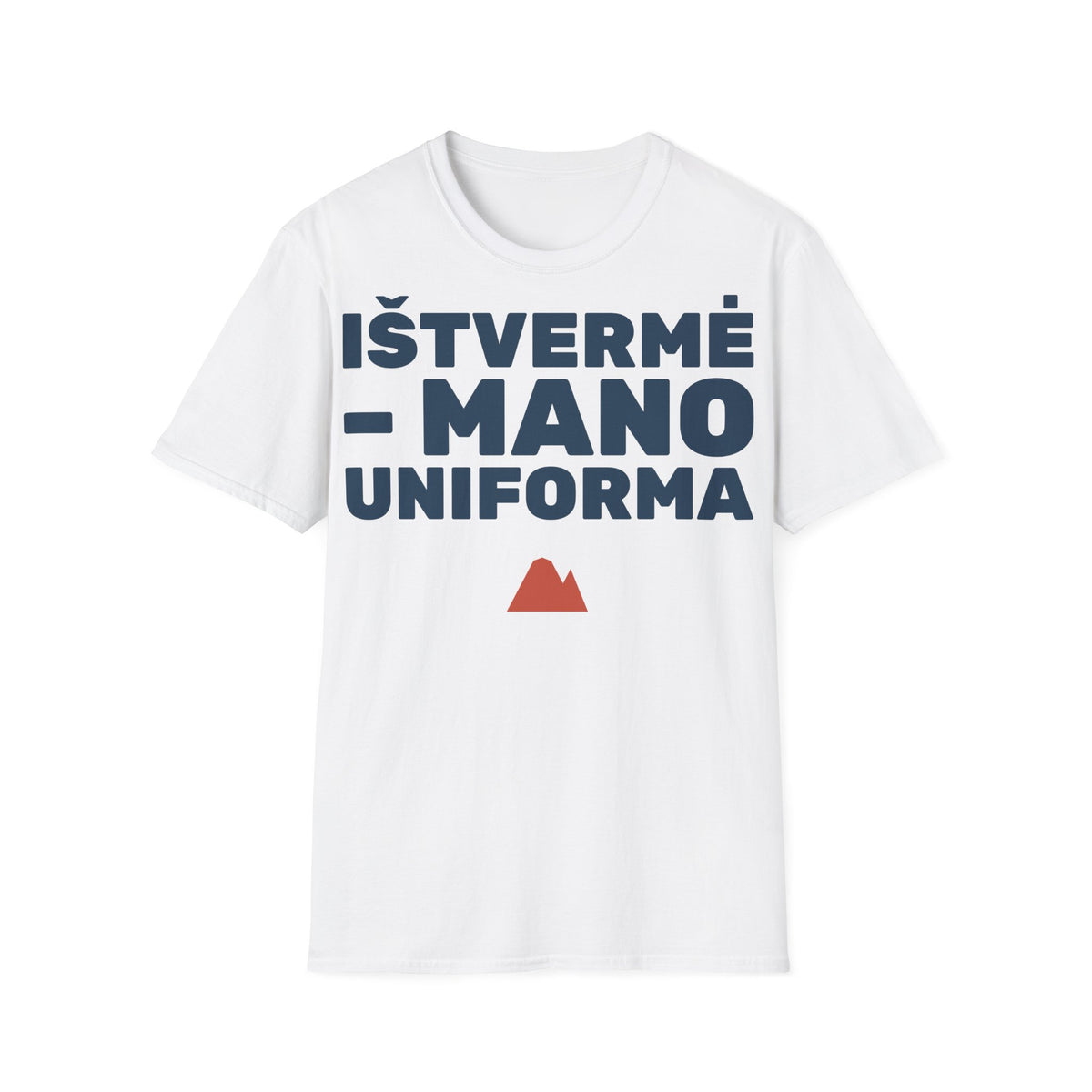Ištvermė – mano uniforma — Marškinėliai, spaudos pusė