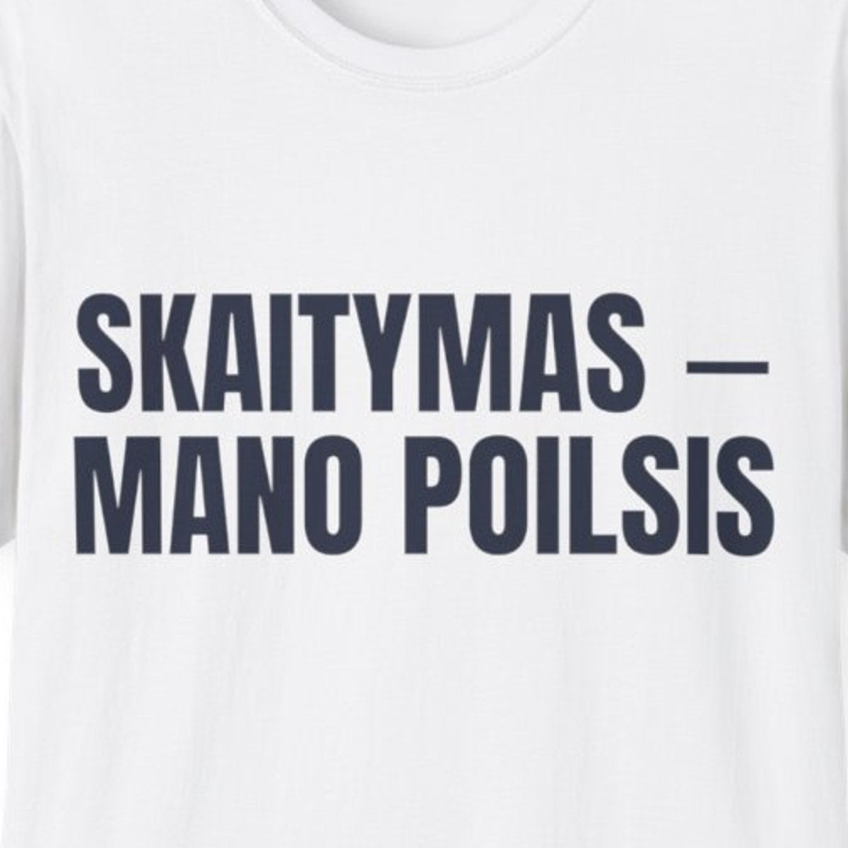 Skaitymas – mano poilsis · Marškinėliai · spauda priekyje