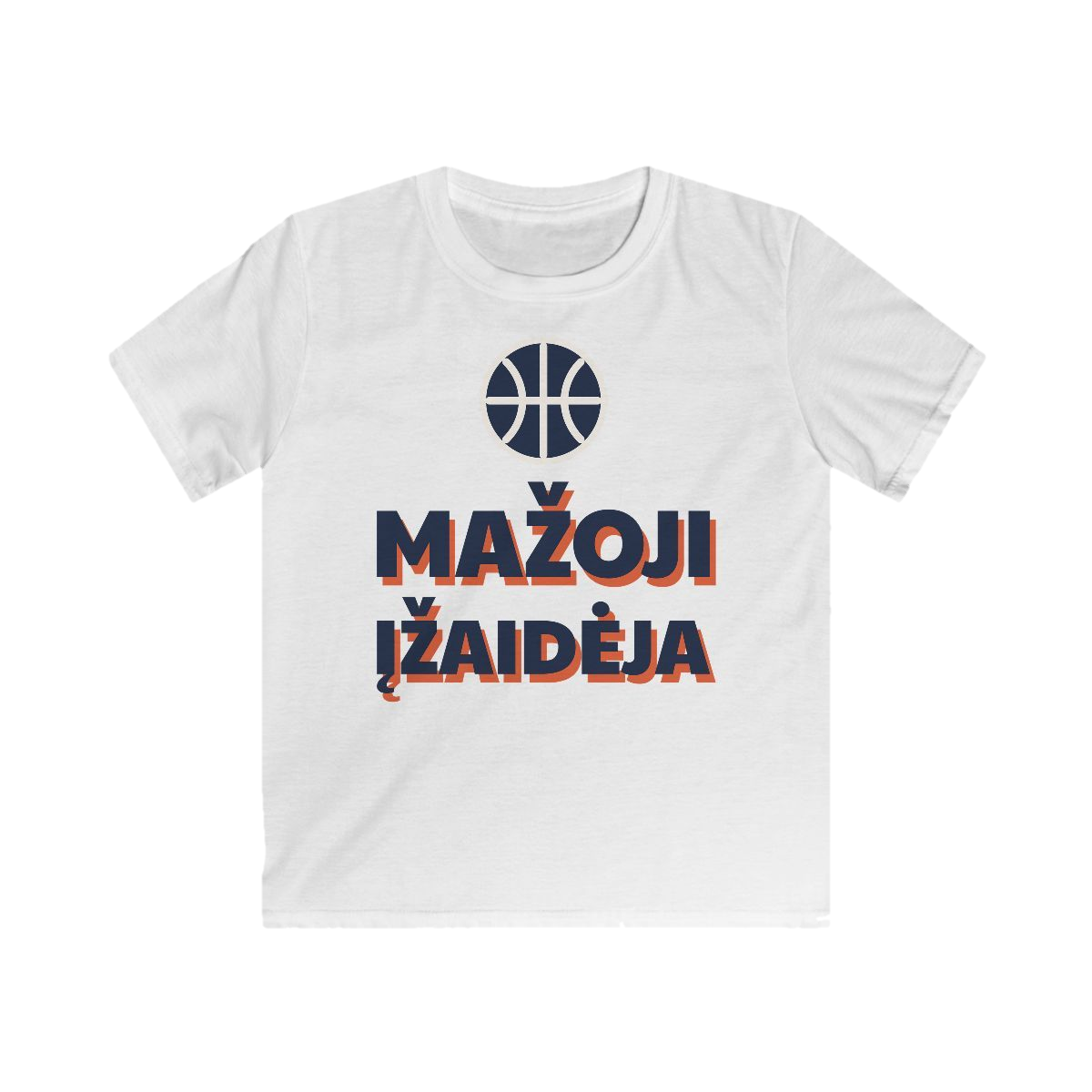 Vaikiški marškinėliai „Mažoji įžaidėja“ – balta