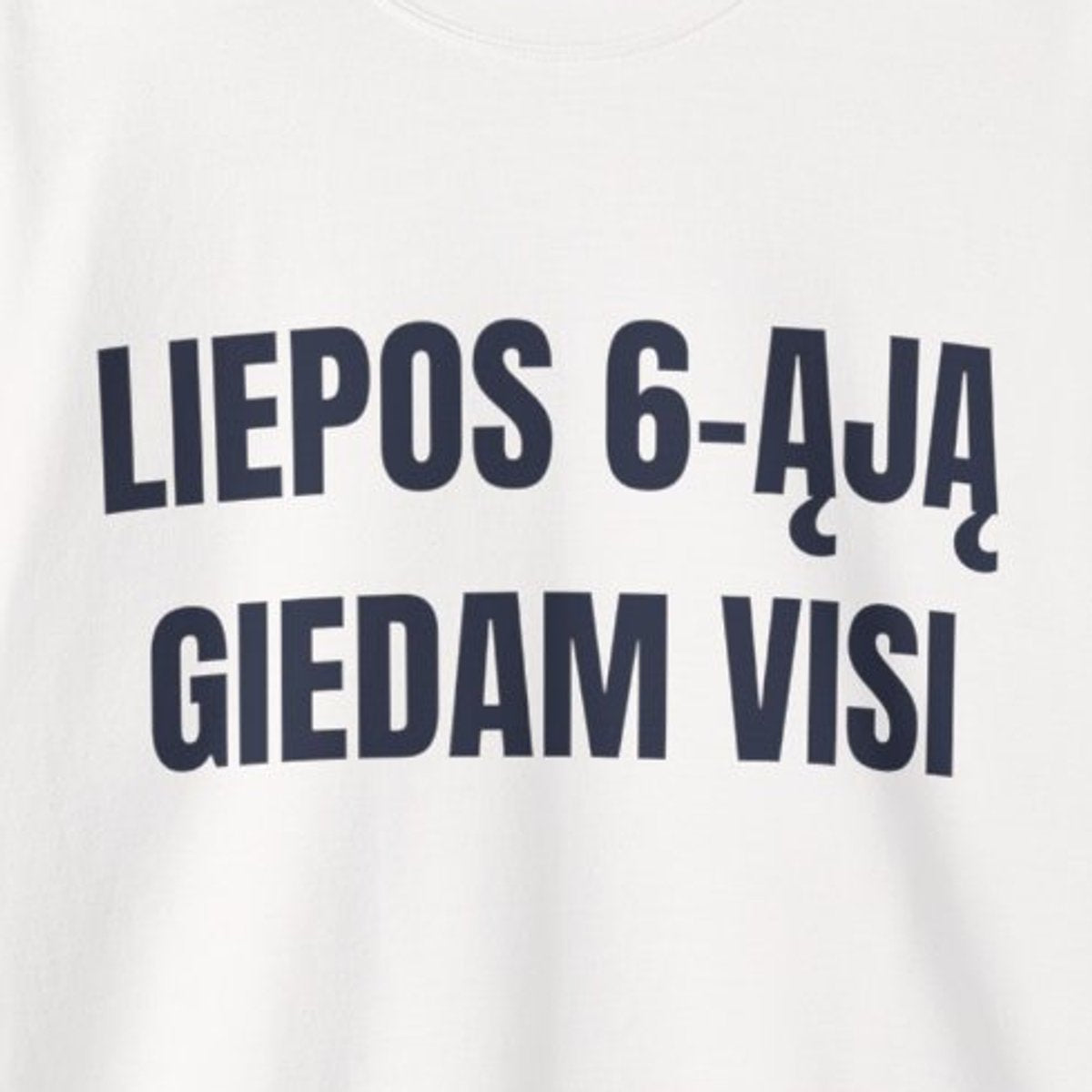 Liepos 6-ąją giedam visi · Džemperis · spauda priekyje