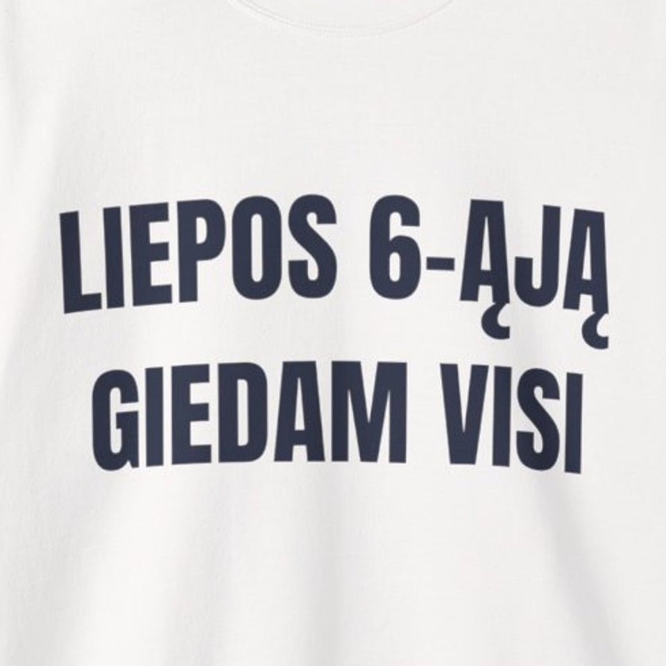 Liepos šeštoji suburia — Džemperis, spaudos vaizdas
