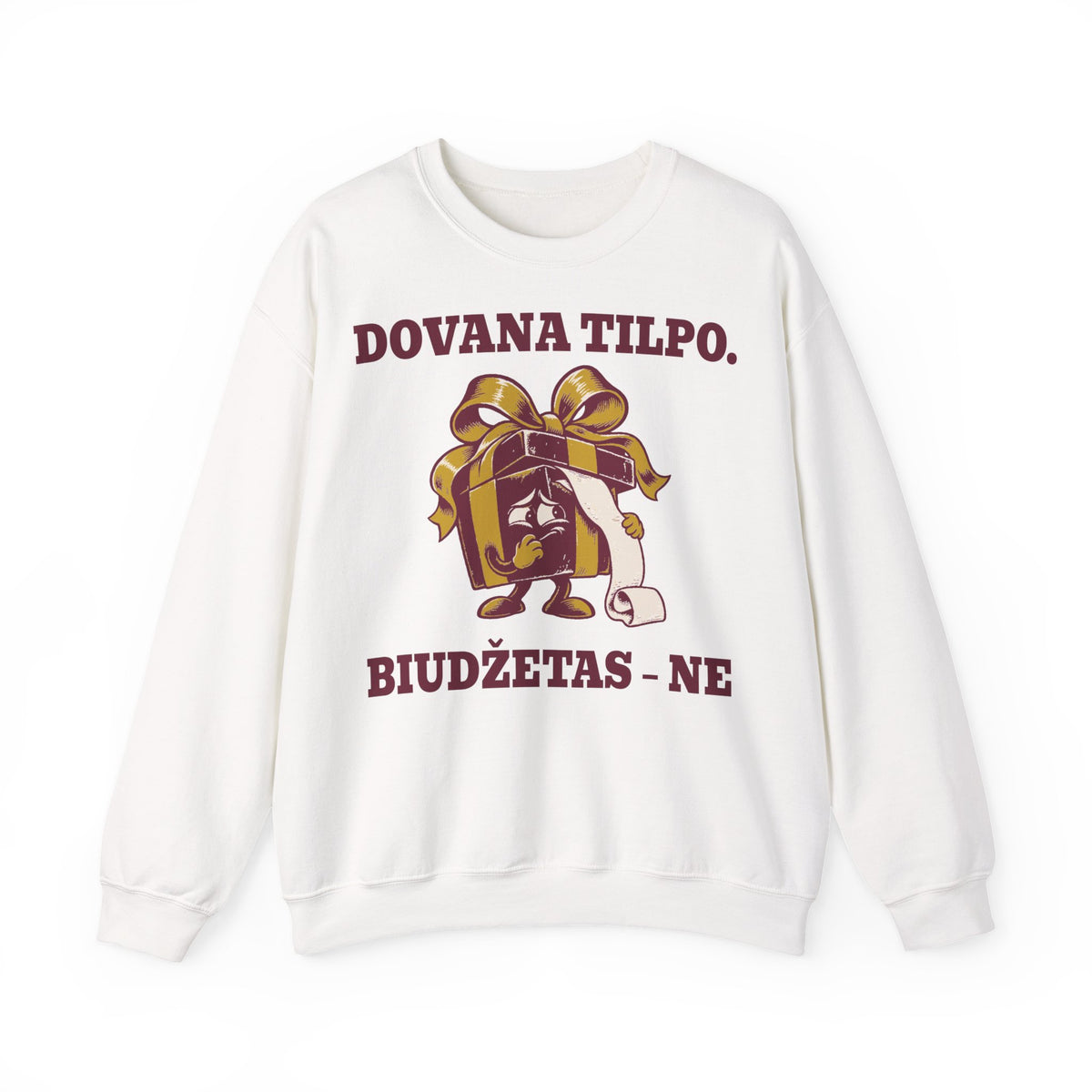 Dovana tilpo. Biudžetas – ne – Džemperis