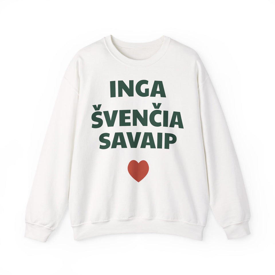 Inga švenčia savaip — Džemperis, spauda priekyje