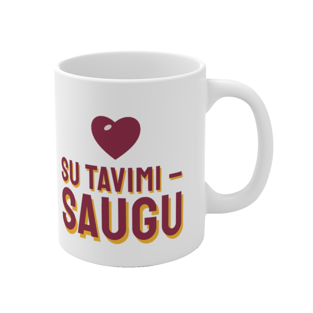 Puodelis „Su tavimi – saugu“ – vaizdas 1