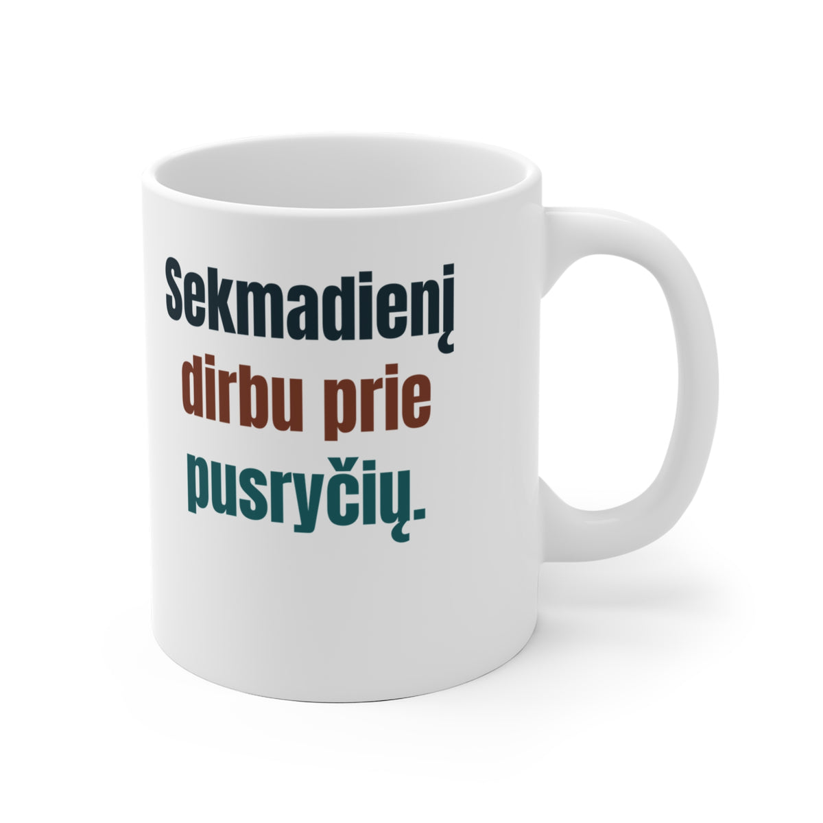Sekmadienį dirbu prie pusryčių.