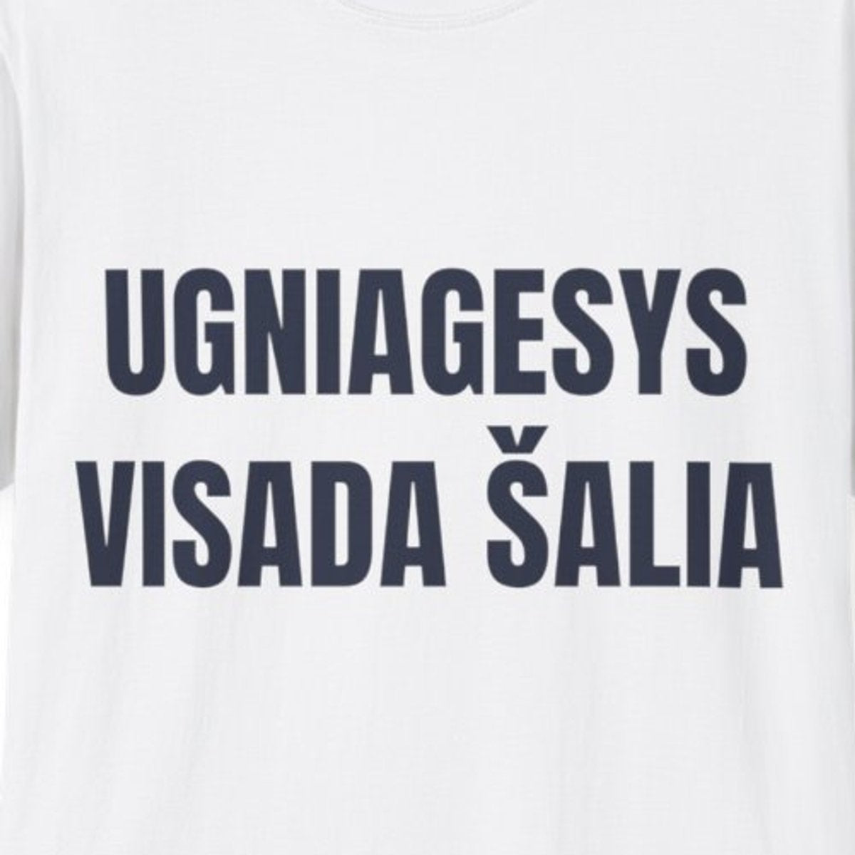 Ugniagesys visada šalia · Marškinėliai · spauda priekyje