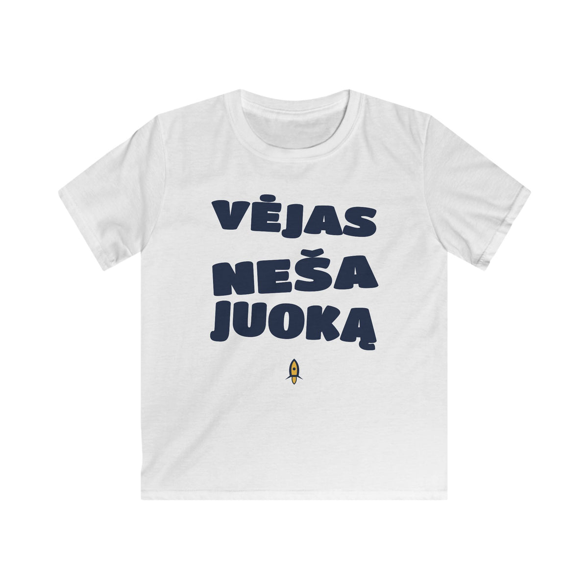 Vėjas neša juoką.