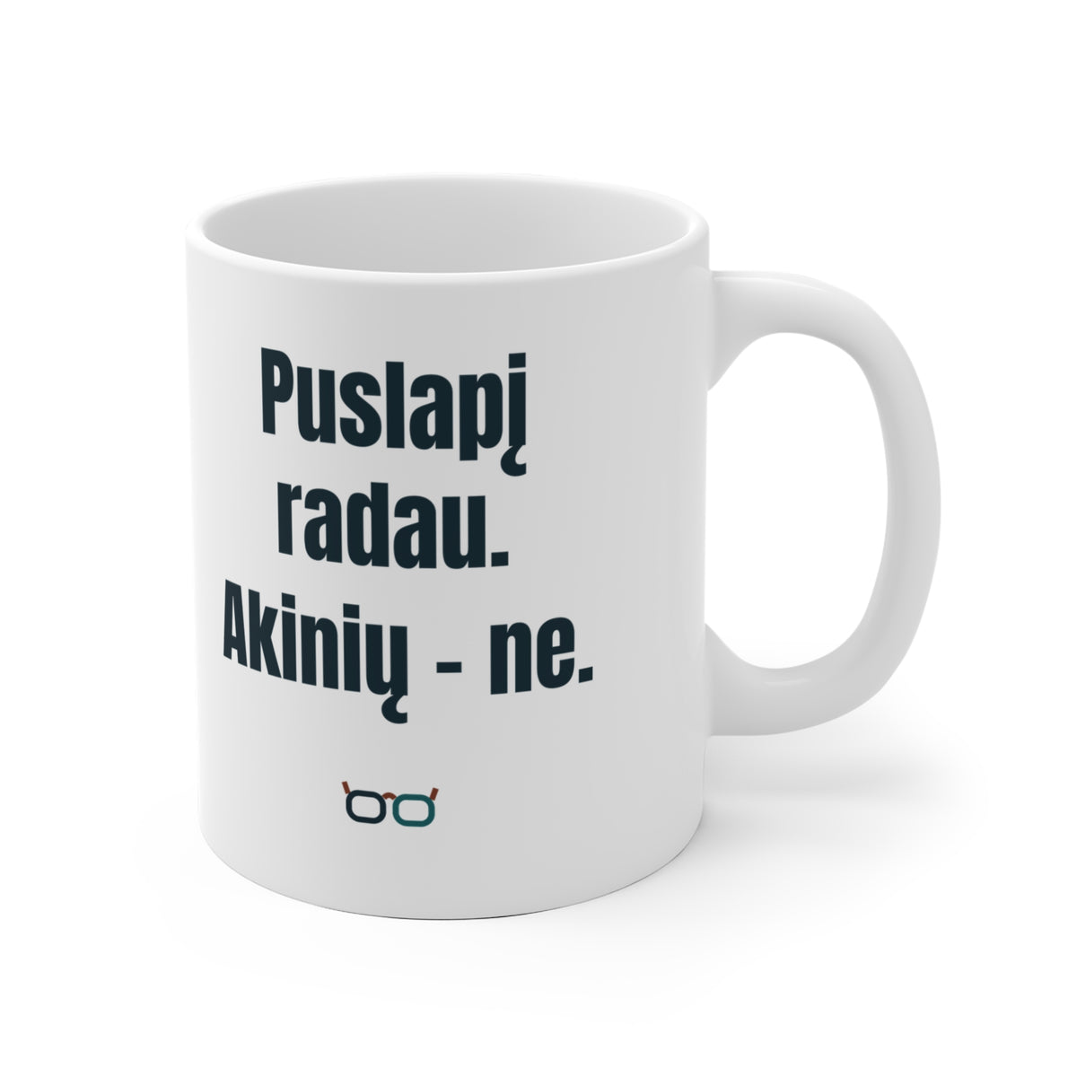 Puslapį radau. Akinių – ne.