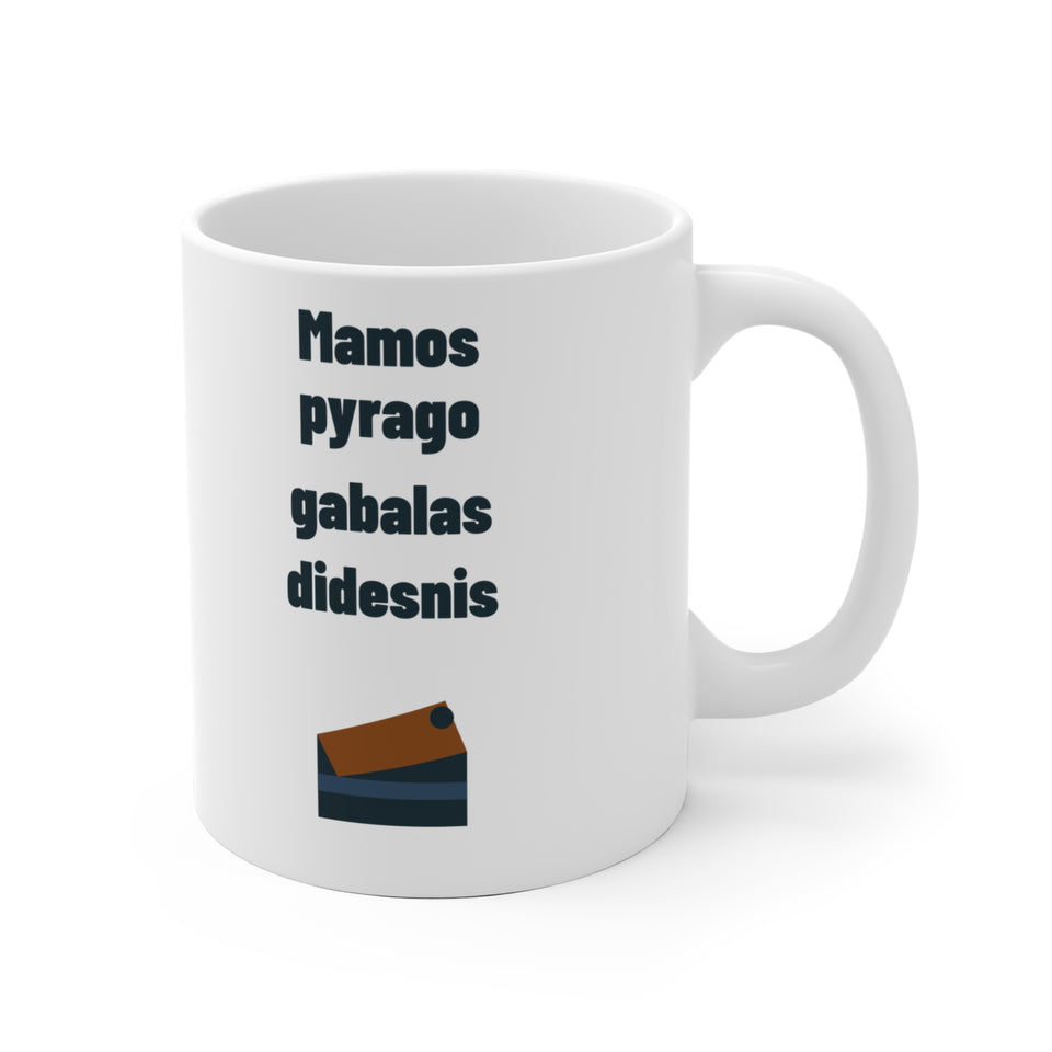 Mamos pyrago gabalas didesnis