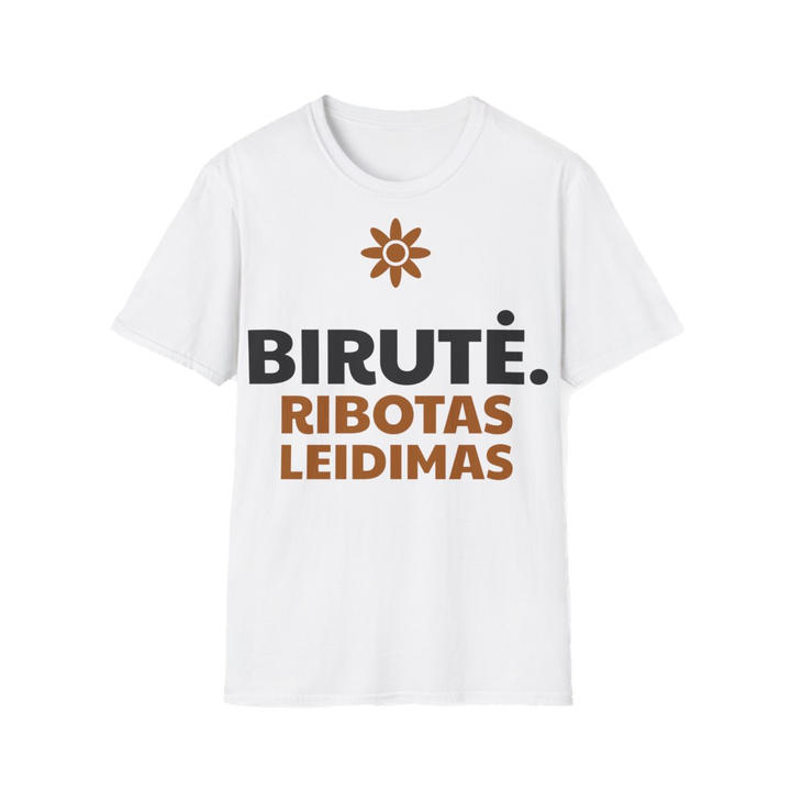 Marškinėliai „Birutė. Ribotas leidimas“ – balta