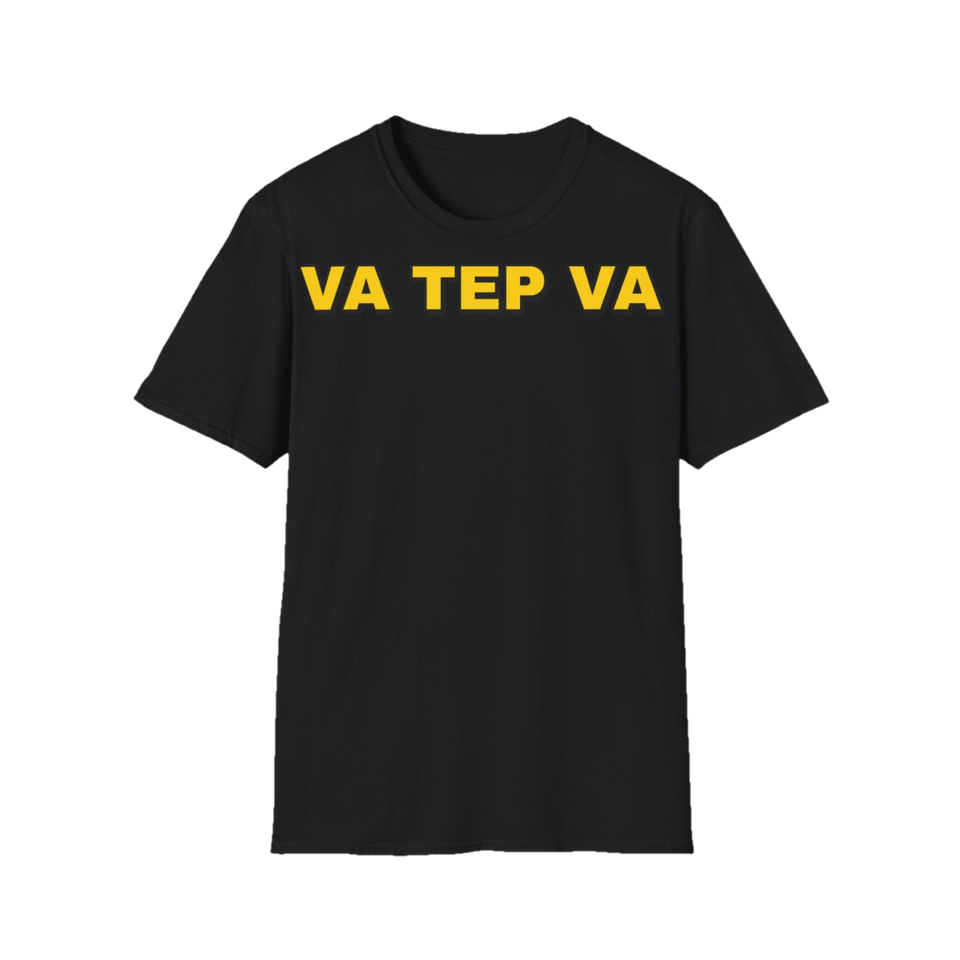 Marškinėliai „Va tep va“ – juoda