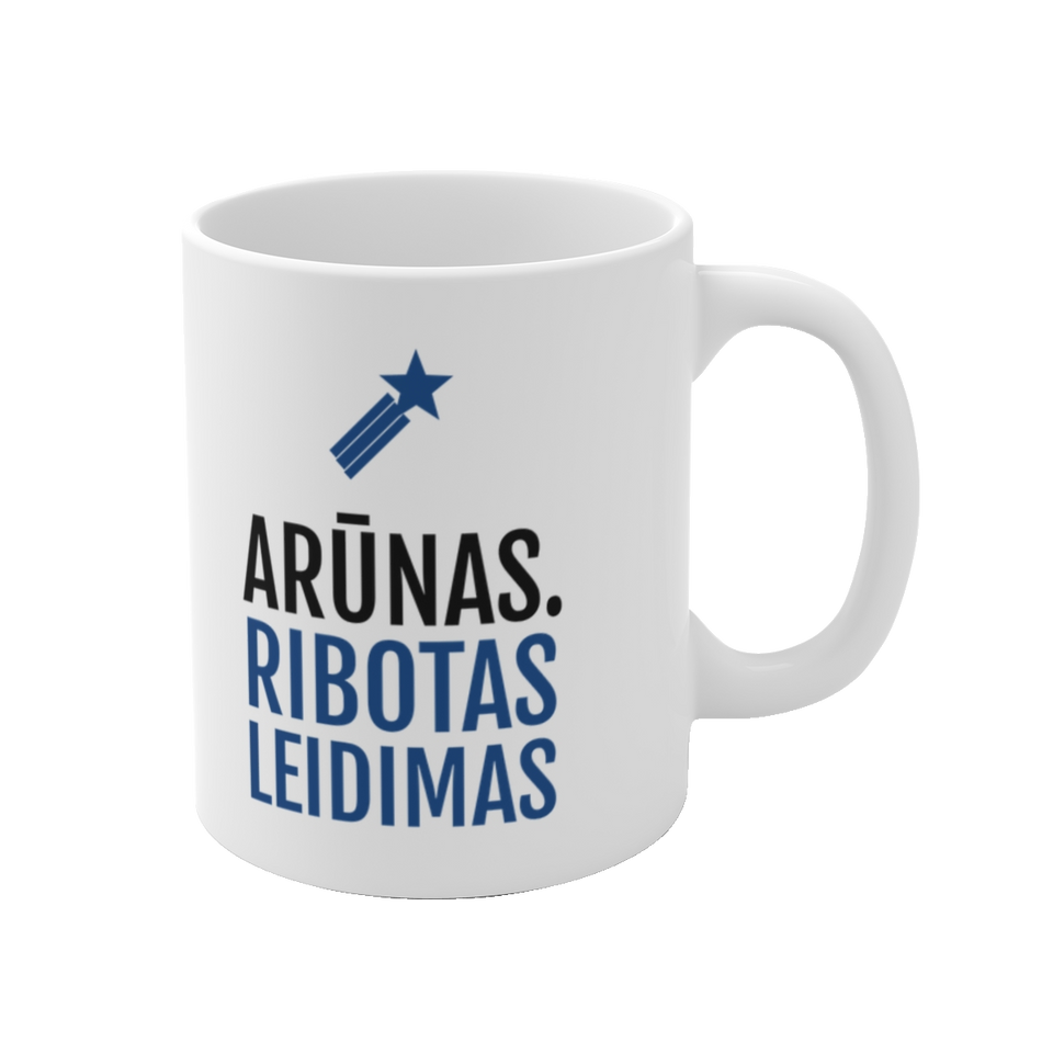 Puodelis „Arūnas. Ribotas leidimas“ – vaizdas 1