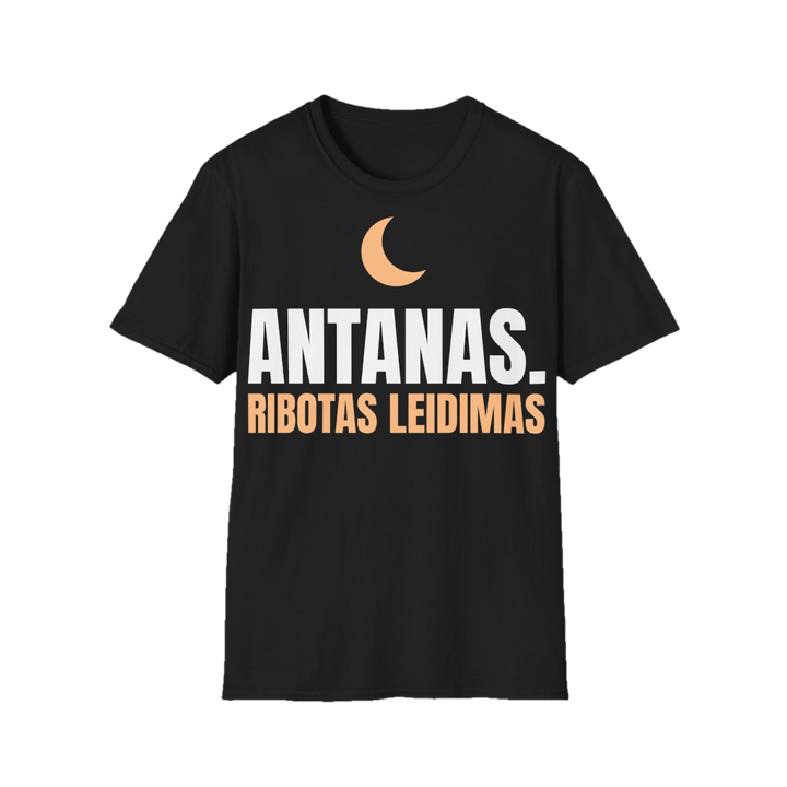 Marškinėliai „Antanas. Ribotas leidimas“ – juoda