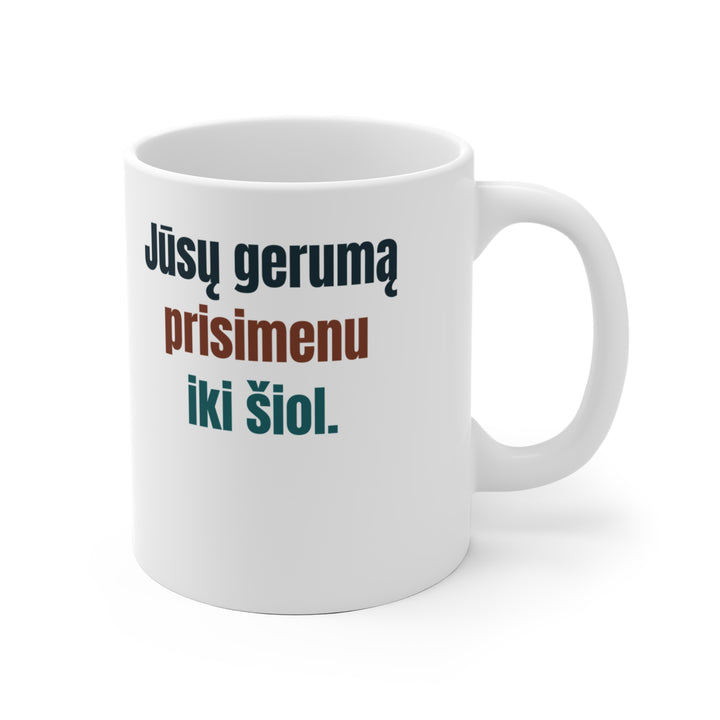 Jūsų gerumą prisimenu iki šiol.