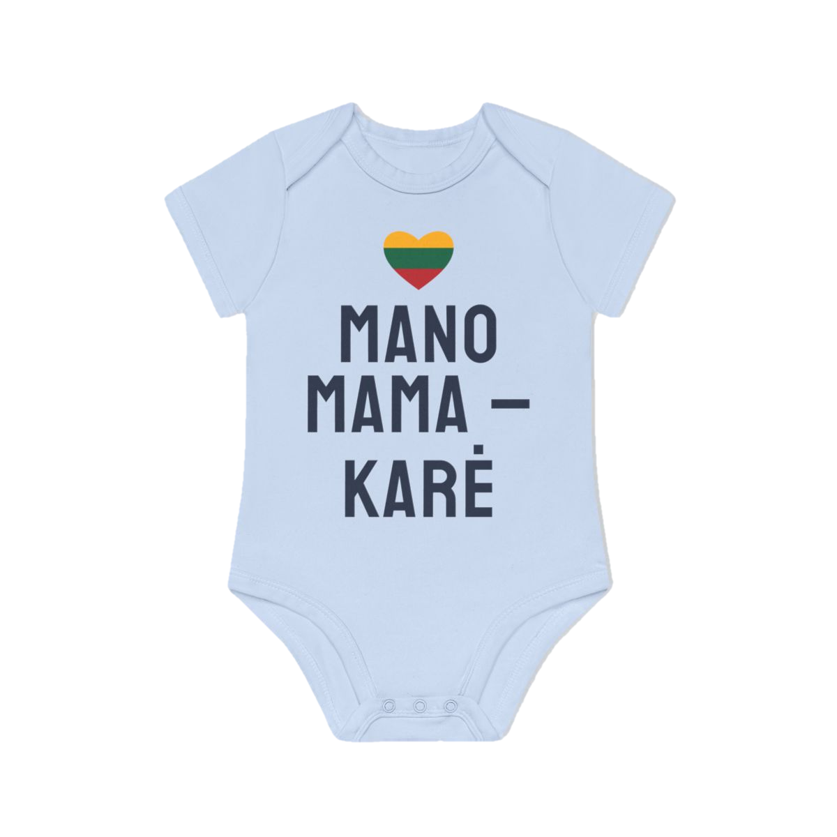 Smėlinukas „Mano mama – karė“ – pilkai mėlyna