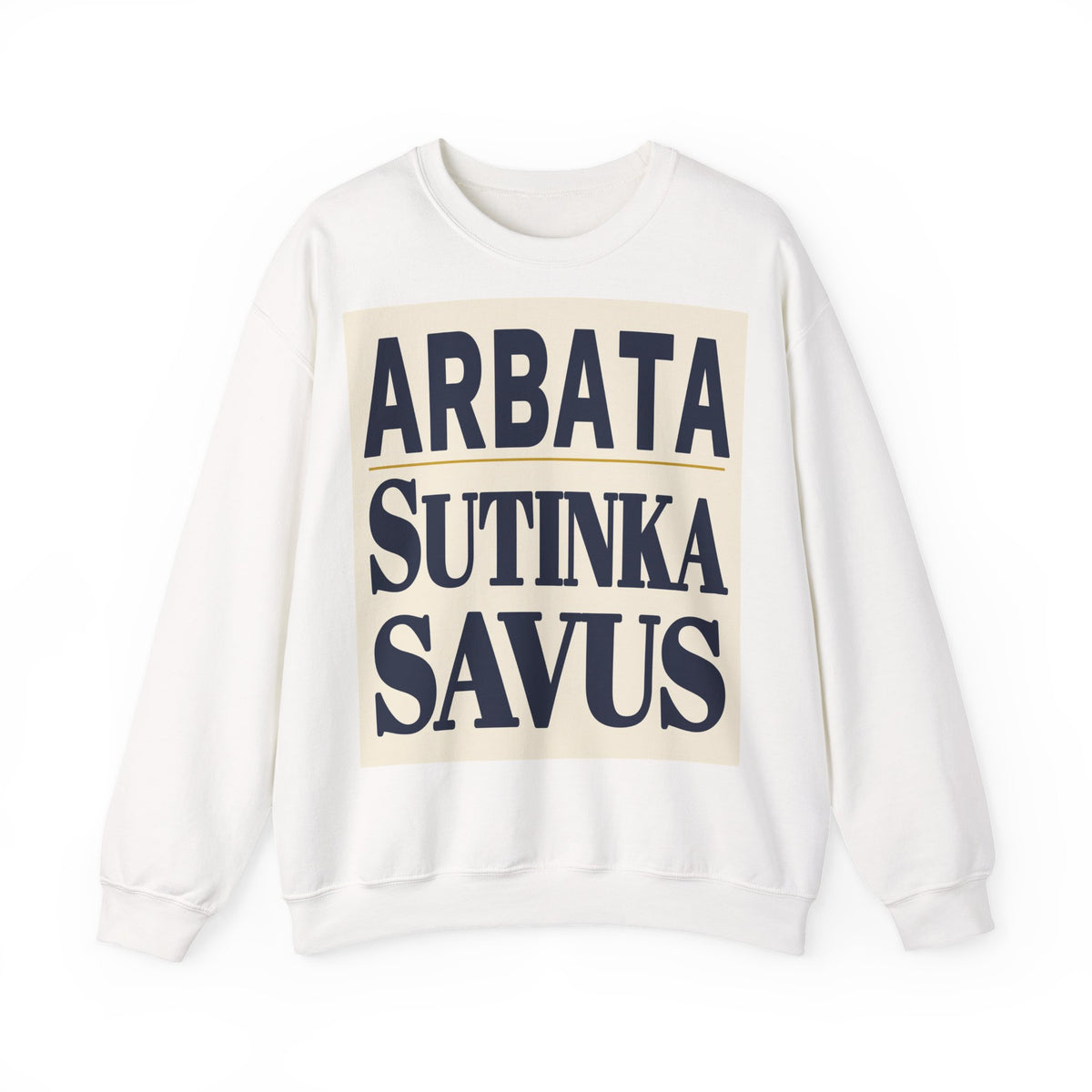 Arbata sutinka savus.