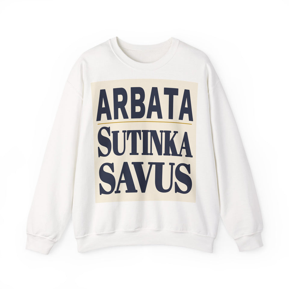 Arbata sutinka savus.