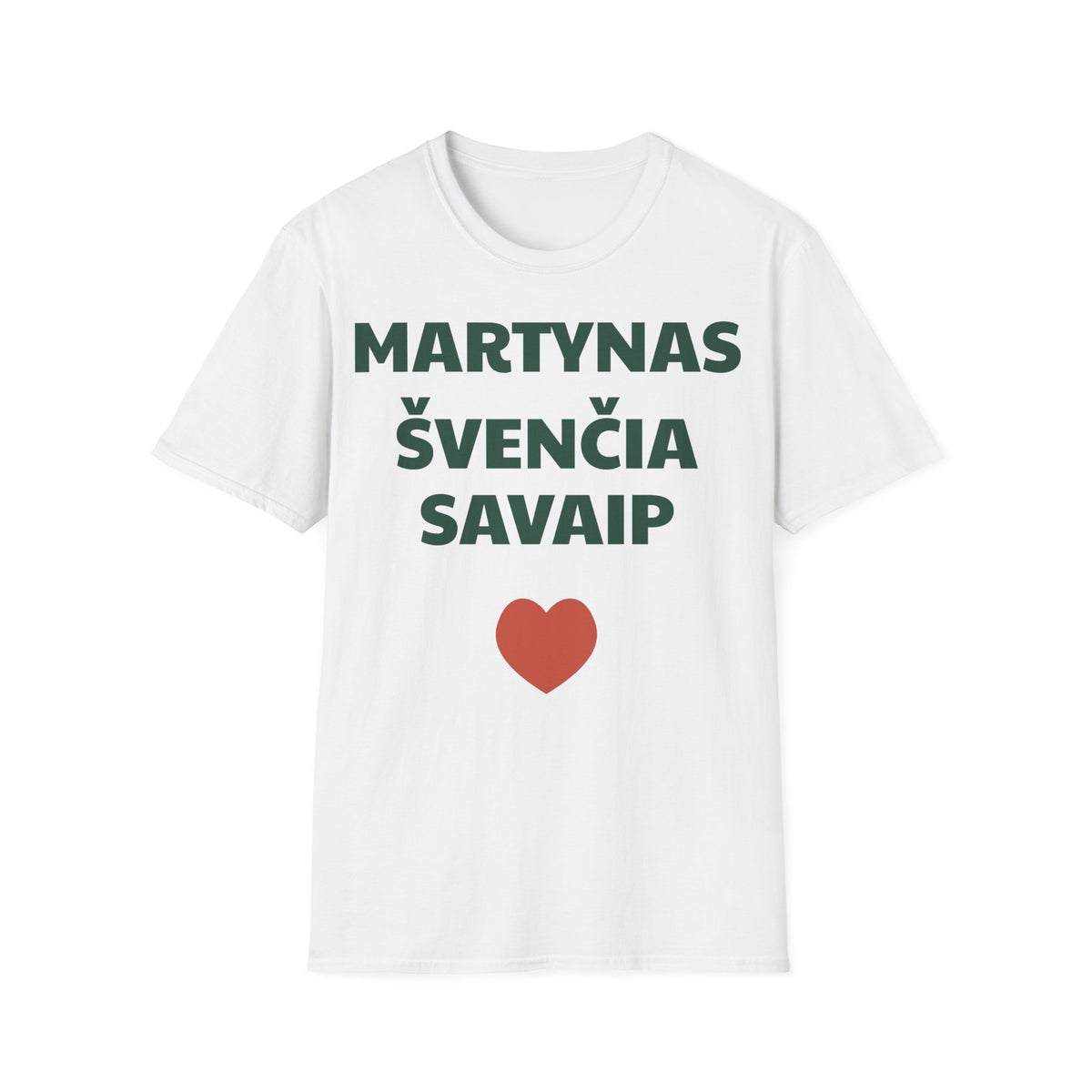 Martynas švenčia savaip — Marškinėliai, spauda priekyje