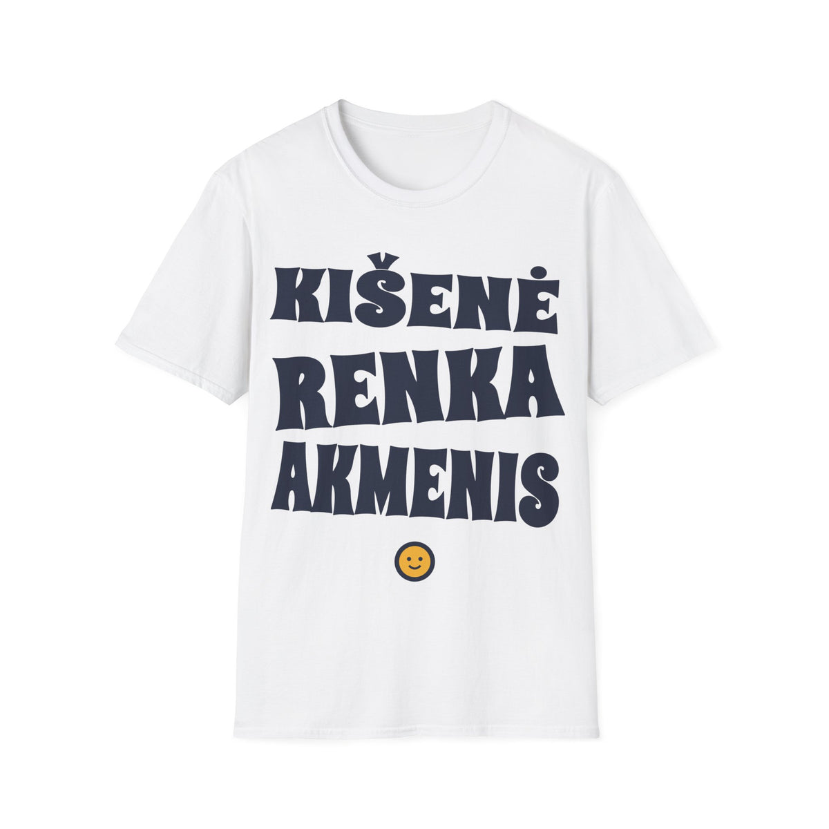 Kišenė renka akmenis.