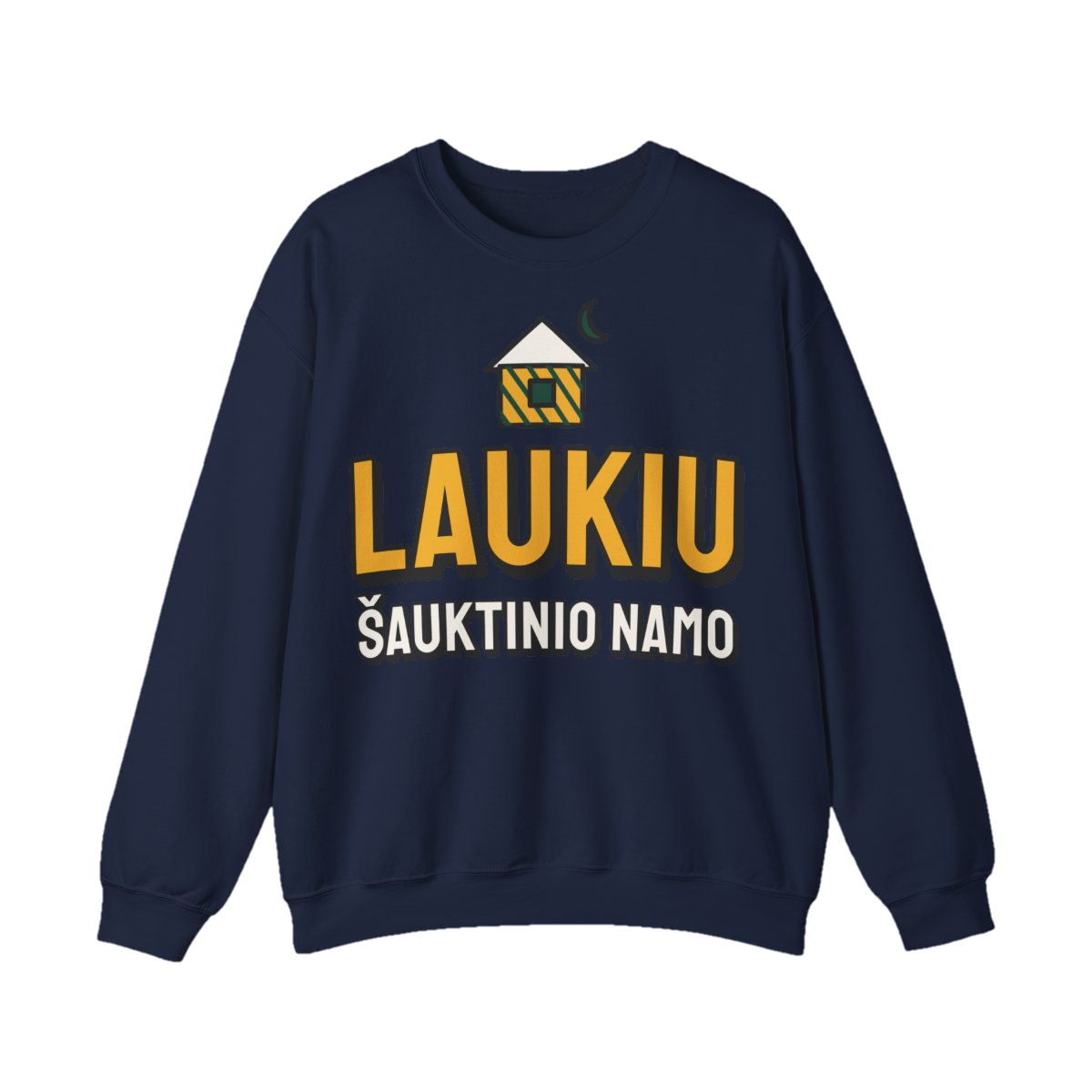 Džemperis „Laukiu šauktinio namo“ – tamsiai mėlyna