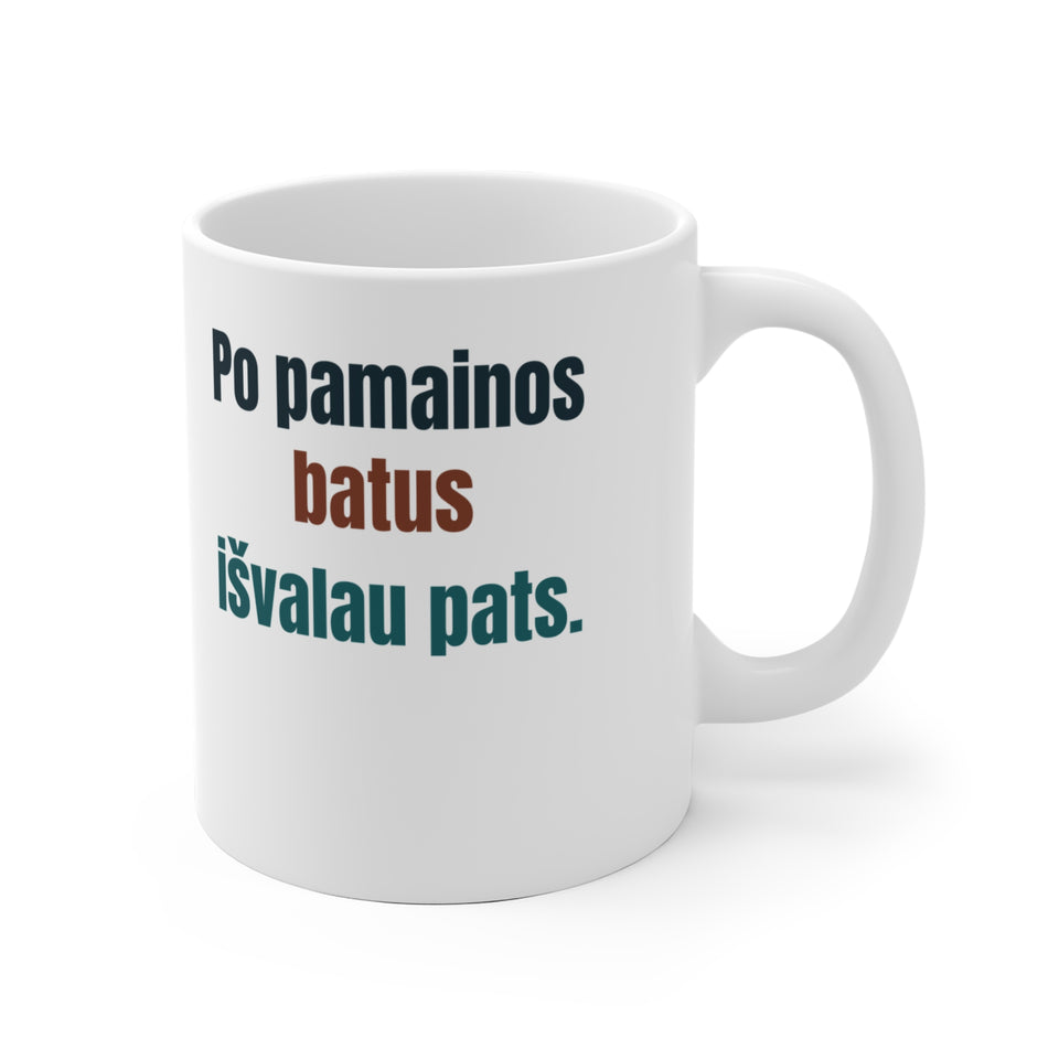Po pamainos batus išvalau pats.