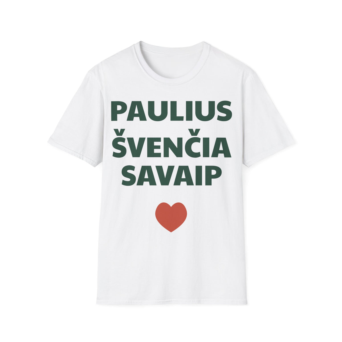Paulius švenčia savaip — Marškinėliai, spauda priekyje