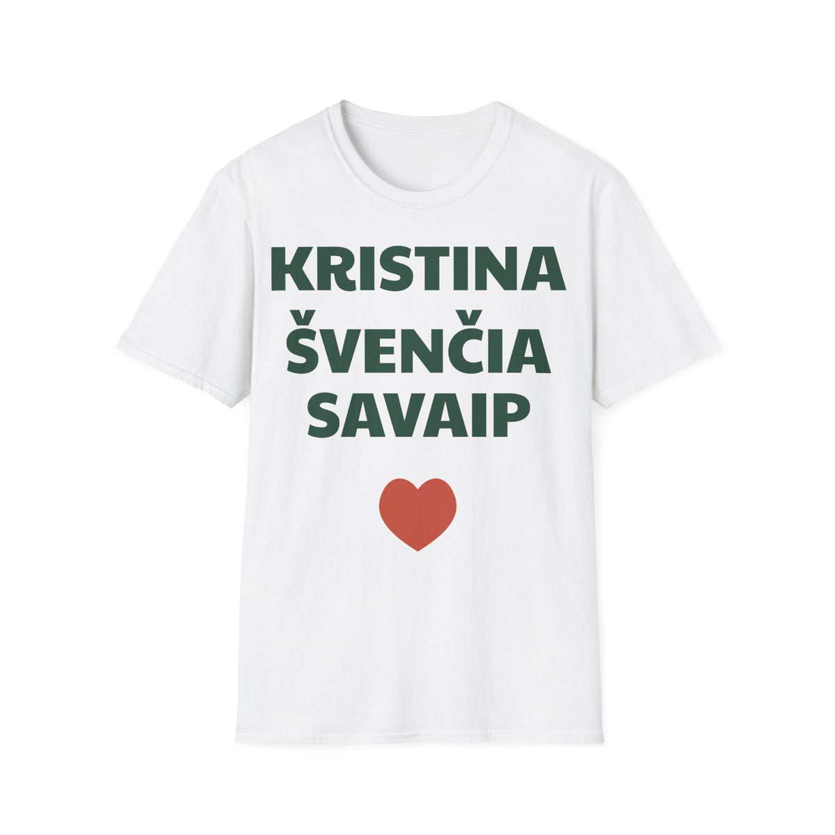 Kristina švenčia savaip — Marškinėliai, spauda priekyje