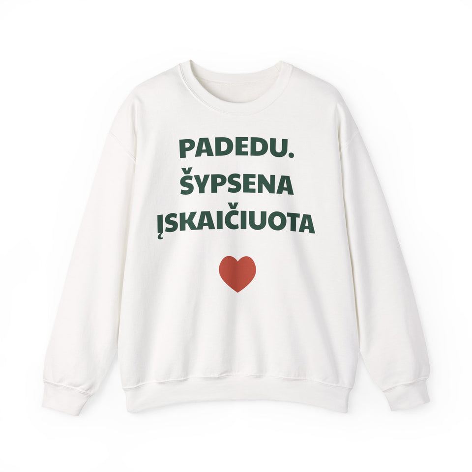 Padedu. Šypsena įskaičiuota — Džemperis, spauda priekyje
