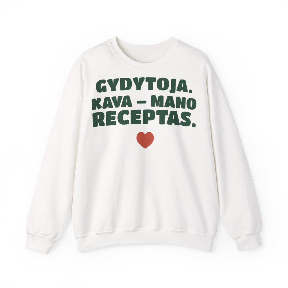 Gydytoja. Kava – mano receptas. — Džemperis, spaudos pusė