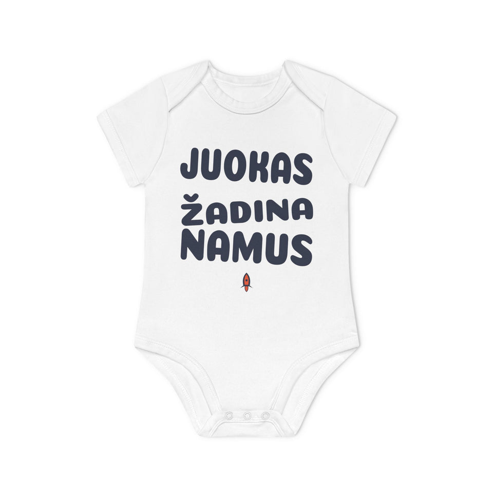 Juokas žadina namus.