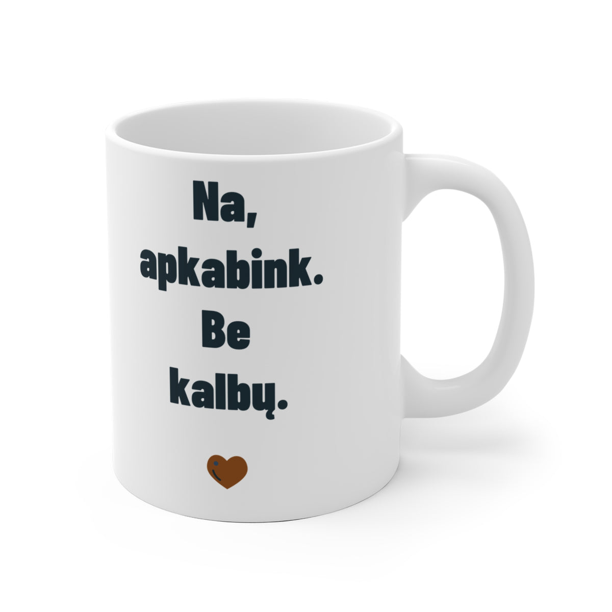 Na, apkabink. Be kalbų.