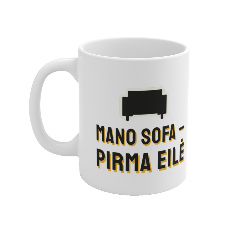 Puodelis „Mano sofa – pirma eilė“ – vaizdas 2
