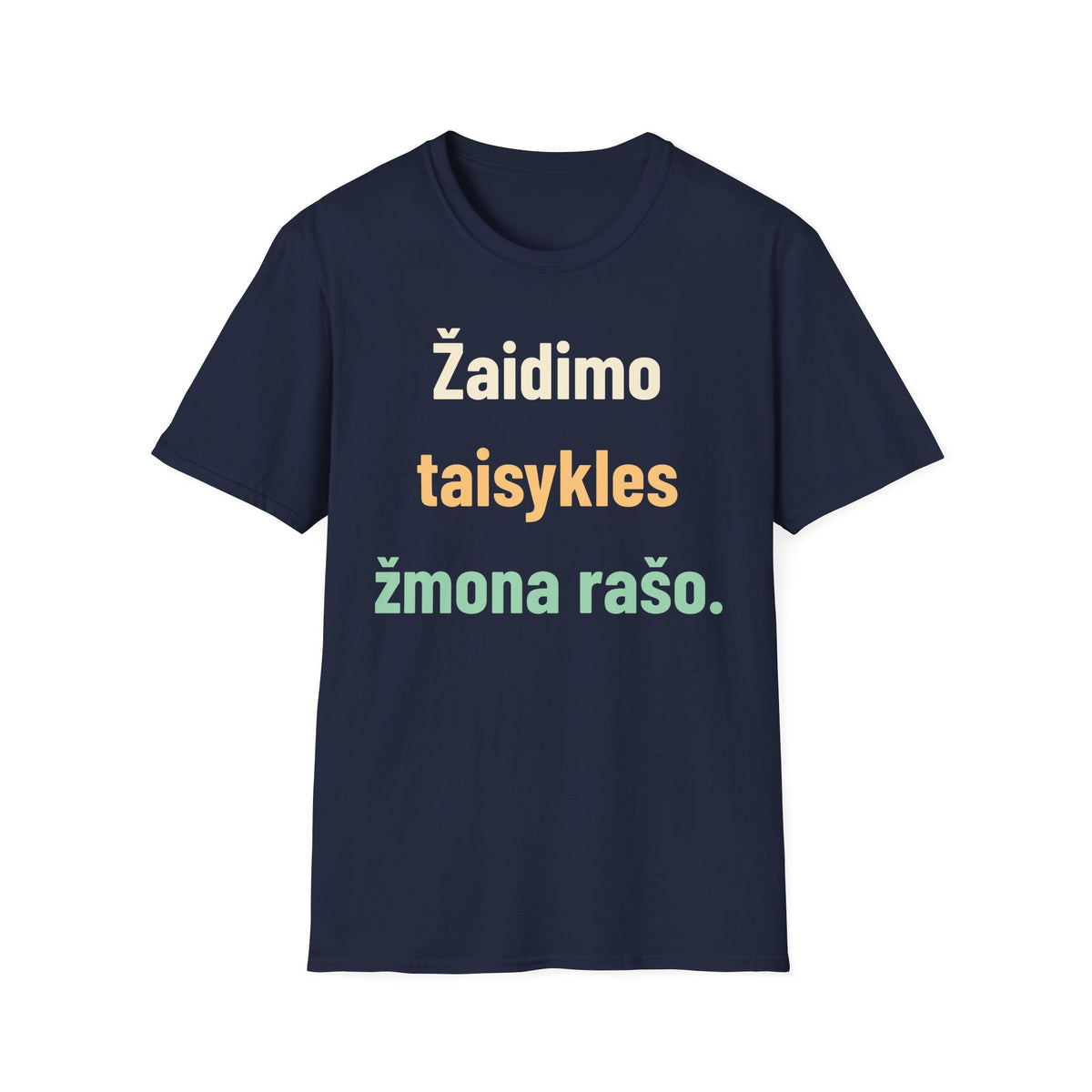 Žaidimo taisykles žmona rašo.