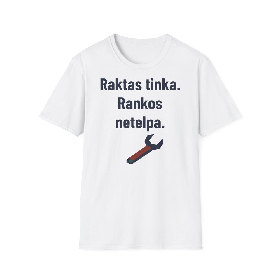 Raktas tinka. Rankos netelpa.