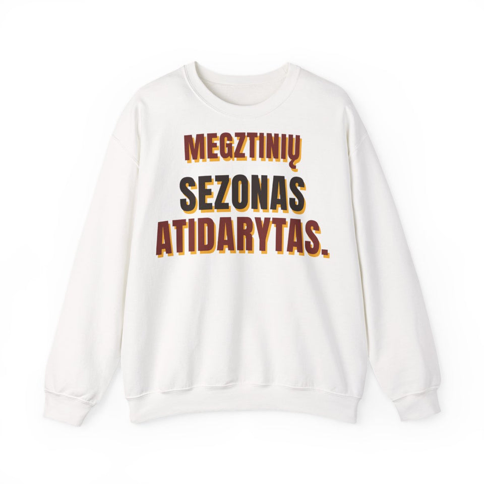 Megztinių sezonas atidarytas. · Džemperis · priekis