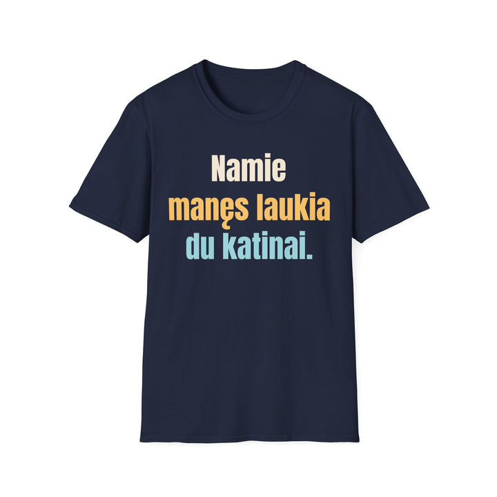 Namie manęs laukia du katinai.