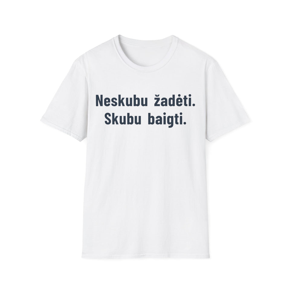 Neskubu žadėti. Skubu baigti.