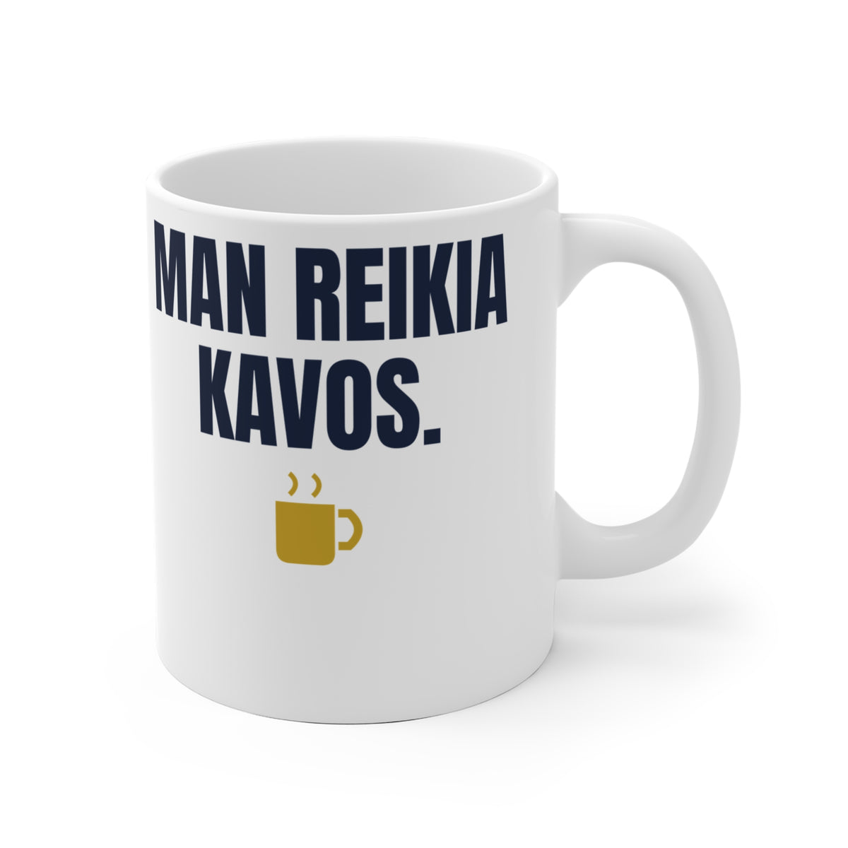 Man reikia kavos. — Puodelis, spaudos pusė