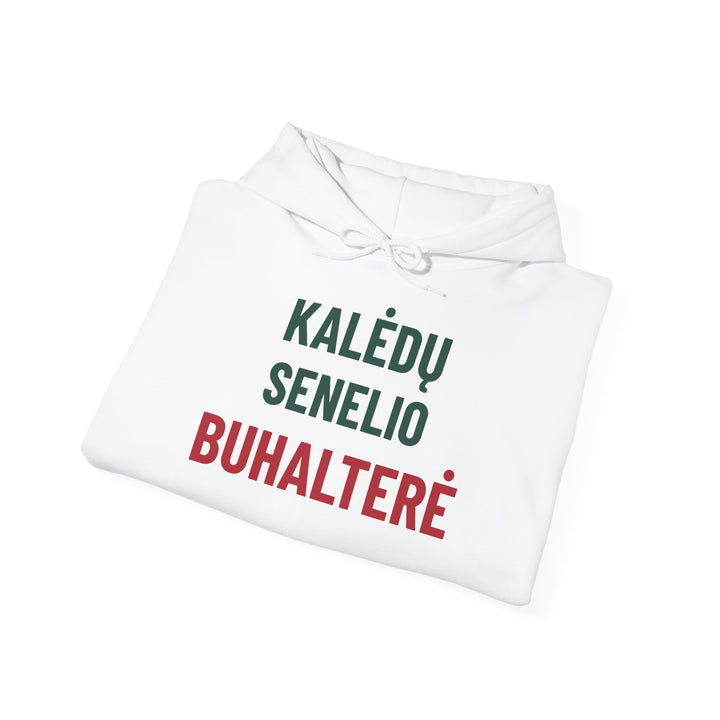 Kalėdų senelio buhalterė – Džemperis su gobtuvu – 4 gaminio vaizdas