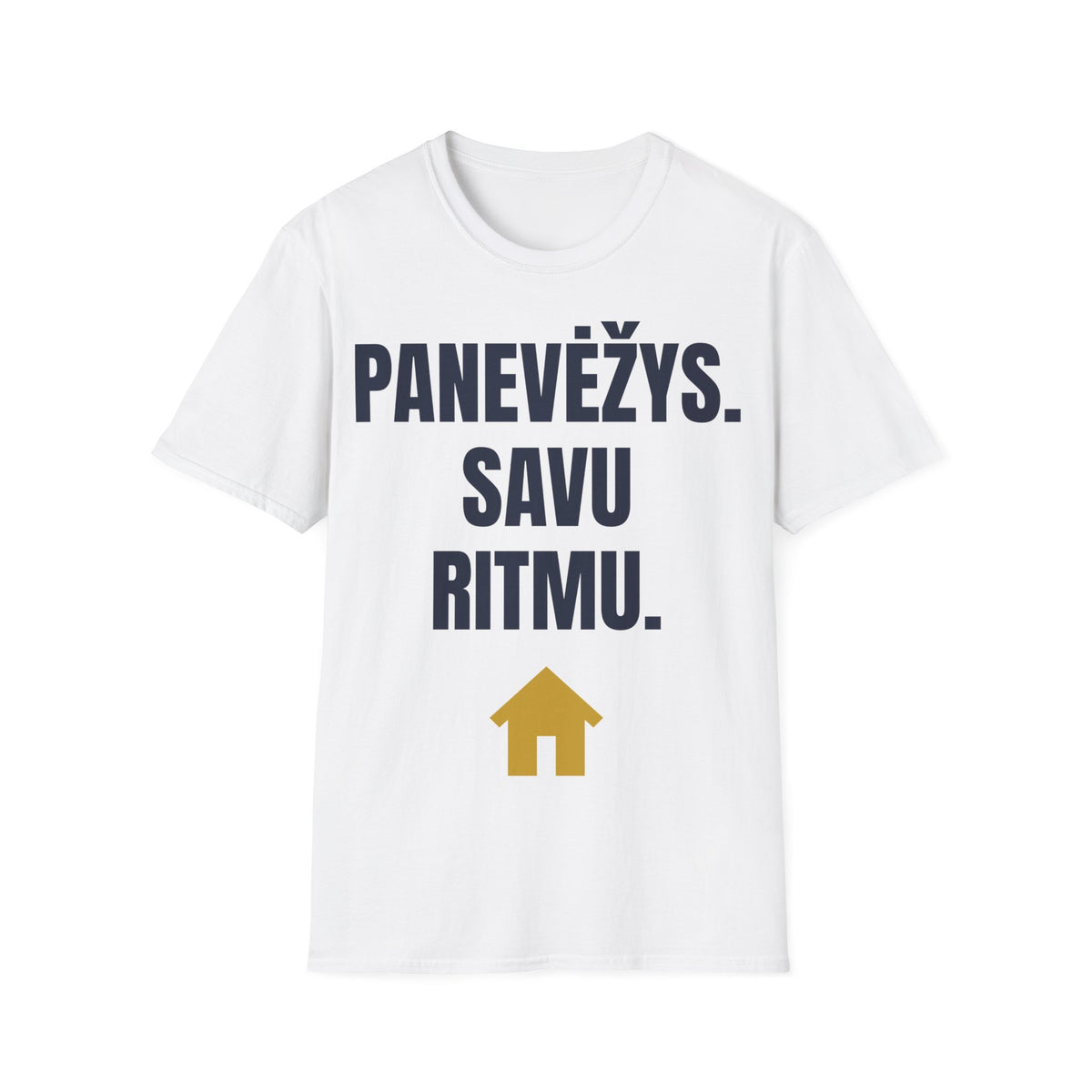 Panevėžys. Savu ritmu. — Marškinėliai, spauda priekyje
