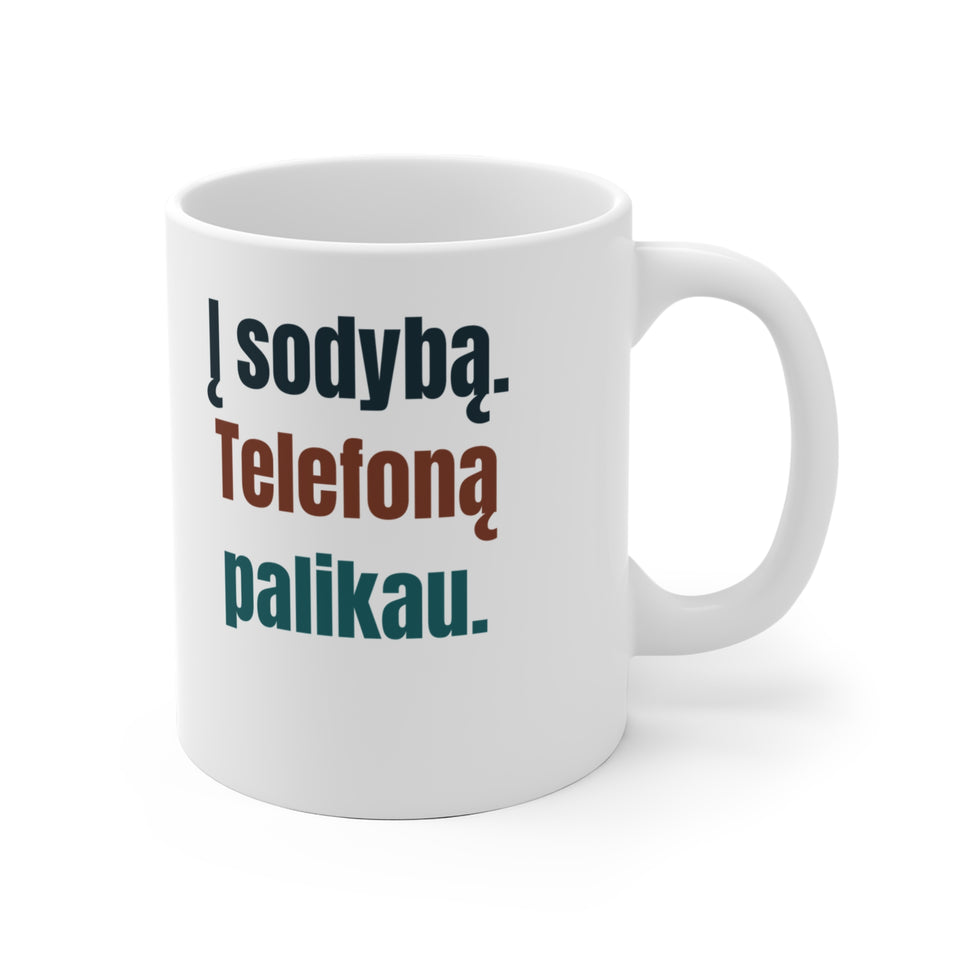 Į sodybą. Telefoną palikau.