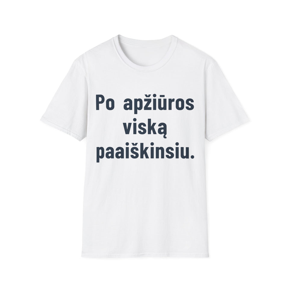 Po apžiūros viską paaiškinsiu.