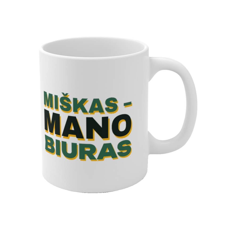 Puodelis „Miškas – mano biuras“ – vaizdas 1