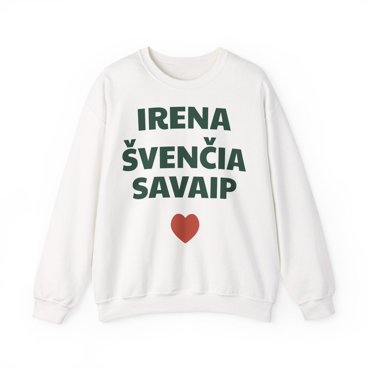 Irena švenčia savaip — Džemperis, spauda priekyje