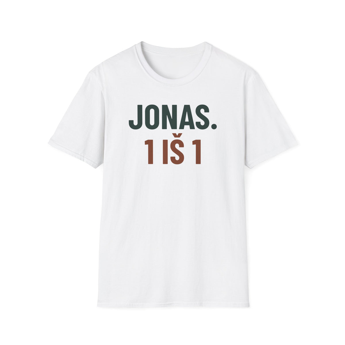 Marškinėliai „Jonas. 1 iš 1“ — gaminio maketas 1