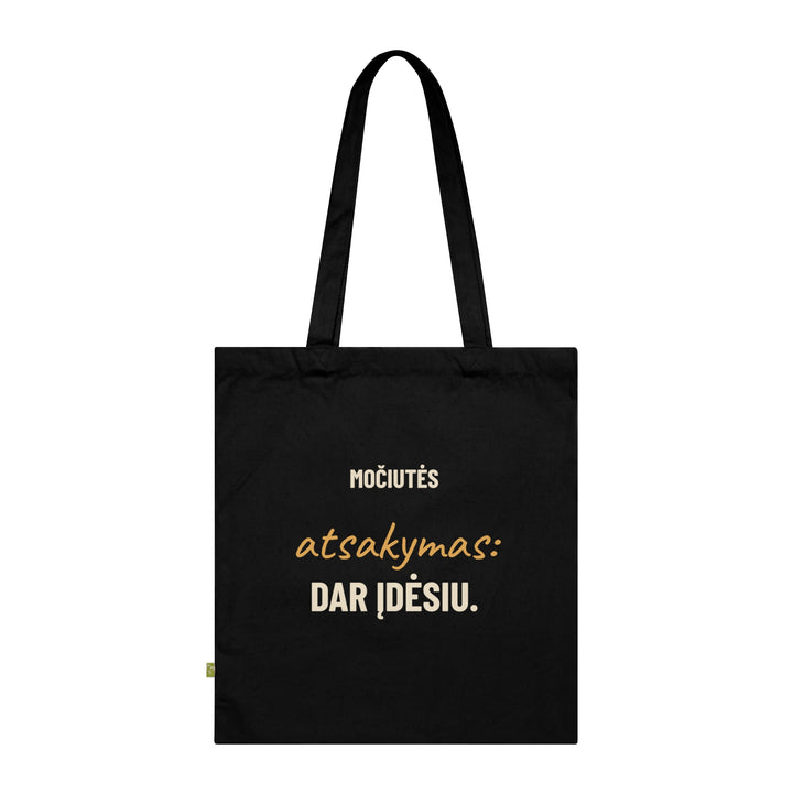 Medžiaginis krepšys „Močiutės atsakymas: dar įdėsiu“ – Westford Mill W801 gaminio vaizdas 1