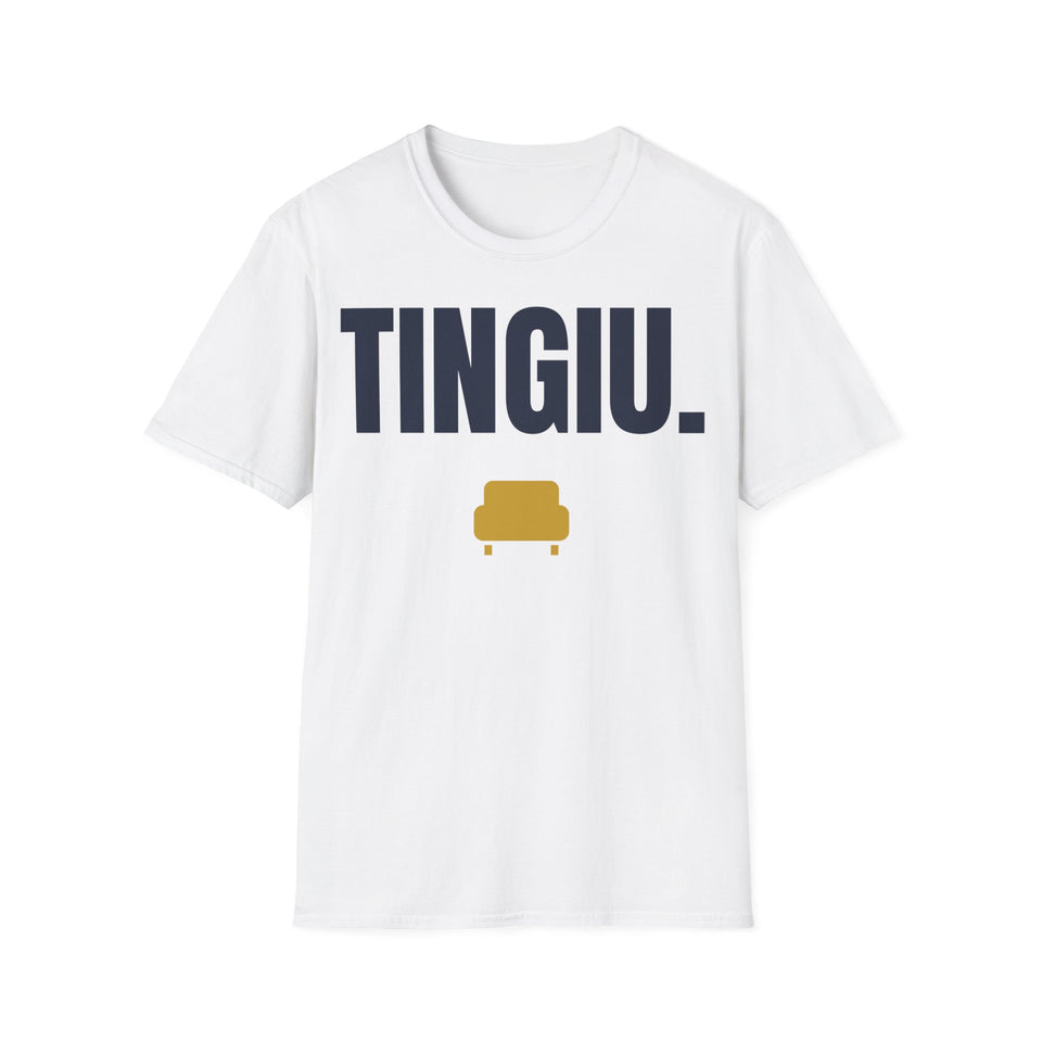 Tingiu. — Marškinėliai, spaudos pusė