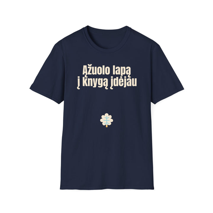 Ąžuolo lapą į knygą įdėjau