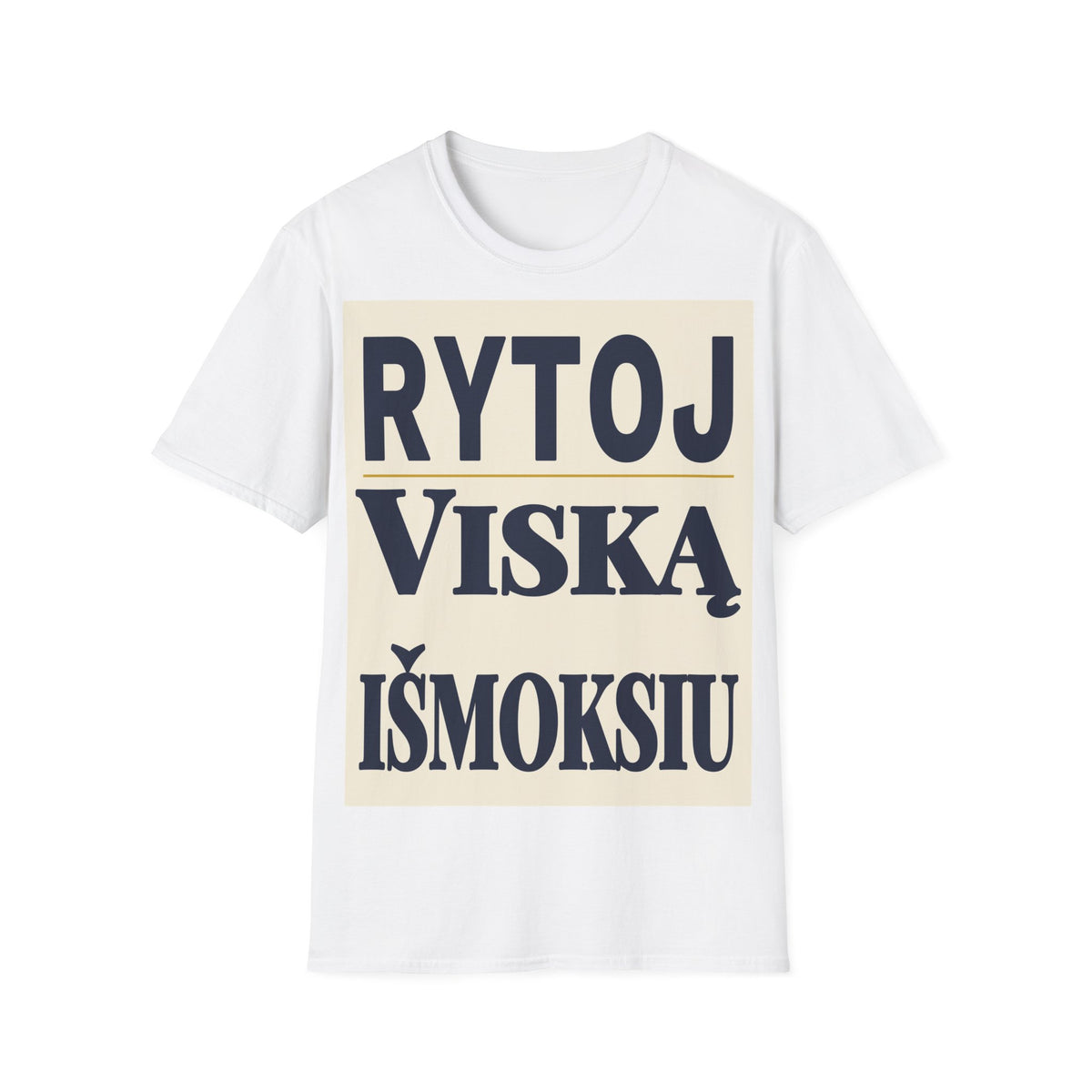 Rytoj viską išmoksiu.