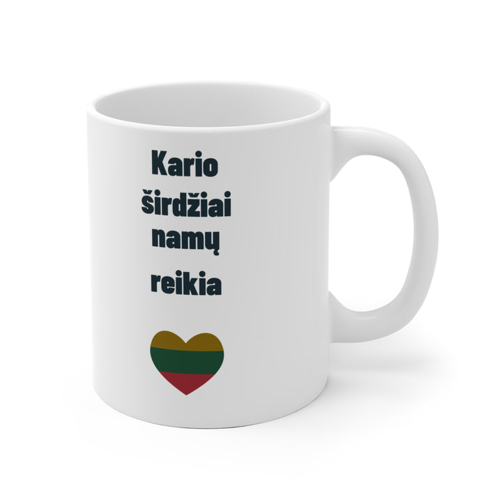 Kario širdis visada namuose